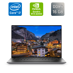 Мобільна робоча станція Б-клас Dell Precision 5560 / 15.6" (1920x1200) IPS / Intel Core i7-11850H (8 (16) ядер по 2.5 - 4.8 GHz) / 16 GB DDR4 / 512 GB SSD / nVidia Quadro RTX A2000, 4 GB GDDR6, 192-bit / WebCam