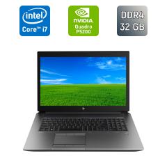 Мобильная рабочая станция Б-класс HP zBook 17 G5 / 17.3" (1920x1080) IPS / Intel Core i7-8850H (6 (12) ядра по 2.6 - 4.3 GHz) / 32 GB DDR4 / 1000 GB SSD + 1000 GB HDD / nVidia Quadro P5200, 16 GB GDDR5, 256-bit / WebCam / TouchID