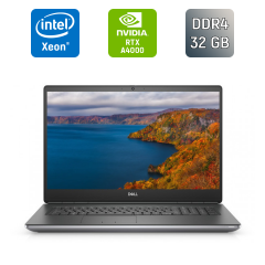 Мобільна робоча станція Dell Precision 7760 / 17.3" (3840x2160) IPS / Intel Xeon W-11855M (6 (12) ядер по 3.2 - 4.9 GHz) / 32 GB DDR4 / 512 GB SSD / nVidia RTX A4000, 8 GB GDDR6, 256-bit / HDMI / WebCam / Windows 11