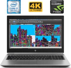 Мобильная рабочая станция HP Zbook 15 G5 / 15.6'' (3840x2160) IPS / Intel Core i7-8850H (6 (12) ядра по 2.6 - 4.3 GHz) / 32 GB DDR4 / 512 GB SSD M.2 NEW / nVidia Quadro P2000, 4 GB GDDR5, 128-bit / WebCam / HDMI