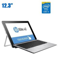 Ноутбук-трансформер HP Elite x2 1012 G2 / 12.3" (2736x1824) IPS Touch / Intel Core i5-7200U (2 (4) ядер по 2.5 - 3.1 GHz) / 4 GB DDR3 / 480 GB SSD / Intel HD Graphics 620 / WebCam