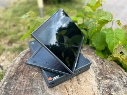 Ноутбук-трансформер Lenovo 300e G2 / 11.6" (1366x768) IPS Touch / Intel Pentium Silver N5030 (4 ядра по 1.1 - 3.1 GHz) / 4 GB DDR4 / 128 GB SSD / Intel UHD Graphics 605 / WebCam / Win 10 Pro 