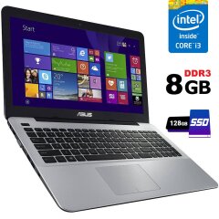 Ноутбук Asus F555LAB / 15.6" (1920x1080) TN / Intel Core i3-5010U (2 (4) ядра по 2.1 GHz) / 8 GB DDR3 / 128 GB SSD / Intel HD Graphics 5500 / WebCam / HDMI
