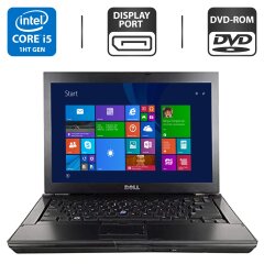 Ноутбук Б-класс Dell Latitude E6410 / 14" (1440x900) TN / Intel Core i5-520M (2 (4) ядра по 2.4 - 2.93 GHz) / 4 GB DDR3 / 320 GB HDD / Intel HD Graphics / DVD-ROM