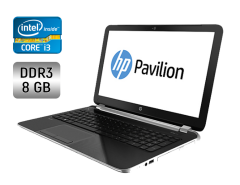 Ноутбук Б-клас HP Pavilion ProtectSmart / 15.6" (1366x768) TN / Intel Core i3-3217U (2 (4) ядра по 1.8 GHz) / 8 GB DDR3 / 128 GB SSD / Intel HD Graphics 4000 / WebCam / DVD-RW