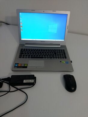 Ноутбук Б-класс Lenovo Z50-70 / 15.6" (1920x1080) TN / Intel Core i5-4210U (2 (4) ядра по 1.7 - 2.7 GHz) / 8 GB DDR3 / 256 GB SSD / nVidia GeForce 840M, 2 GB DDR3, 64-bit / WebCam / DVD-ROM + Беспроводная мышка