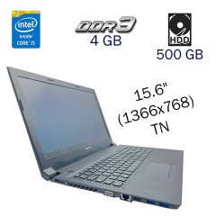 Ноутбук Б класс Lenovo B50-70 / 15.6" (1366x768) TN / Intel Core i5-4210M (2 (4) ядра по 2.6 - 3.2 GHz) / 4 GB DDR3 / 500 GB HDD / Intel HD Graphics 4600 / WebCam