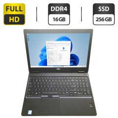 Ноутбук Dell Latitude 5591 / 15.6" (1920x1080) IPS / Intel Core i7-8850H (6 (12) ядер по 2.6 - 4.3 GHz) / 16 GB DDR4 / 256 GB SSD / Intel UHD Graphics 630 / WebCam