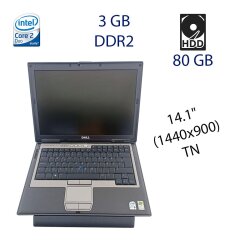 Ноутбук Dell Latitude D620 / 14.1" (1440x900) TN / Intel Core 2 Duo T7200 (2 ядра по 2.0 GHz) / 3 GB DDR2 / 80 GB HDD / NO WebCam