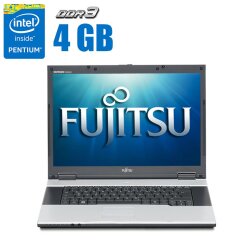 Ноутбук Fujitsu-Siemens Esprimo V6535  / 15.4" (1280x800) TN / Intel Pentium T4200 (2 ядра по 2.0 GHz) / 4 GB DDR3 / 120 GB SSD / Intel GMA Graphics 4500M / WebCam / АКБ не тримає