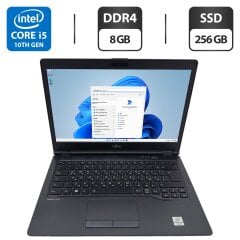 Ноутбук Fujitsu Lifebook U7410 / 14" (1920x1080) IPS / Intel Core i5-10310U (4 (8) ядра по 1.7 - 4.4 GHz) / 8 GB DDR4 / 256 GB SSD / Intel UHD Graphics