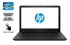 Ноутбук HP 15-bs013dx / 15.6" (1920x1080) IPS Touch / Intel Core i3-7100U (2 (4) ядра по 2.4 GHz) / 8 GB DDR4 / 240 GB SSD / Intel HD Graphics 620 / WebCam / Windows 10