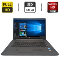 Ноутбук HP 17 x070ng / 17.3" (1920x1080) TN / Intel Core i3-5005U (2 (4) ядра по 2.0 GHz) / 8 GB DDR3 / 128 GB SSD / AMD Radeon R5 M330, 2 GB GDDR3, 64-bit / WebCam / DVD-ROM