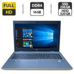 Ноутбук HP ProBook 650 G4 / 15.6" (1920x1080) IPS / Intel Core i5-8250U (4 (8) ядра по 1.6 - 3.4 GHz) / 16 GB DDR4 / 256 GB SSD + 320 GB HDD / Intel HD Graphics 620 / WebCam