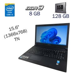 Ноутбук Lenovo B50-80 / 15.6" (1366х768) TN / Intel Core i3-5005U (2 (4) ядра по 2.0 GHz) / 8 GB DDR3 / 128 GB SSD / Intel HD Graphics 5500 / WebCam / Windows 10 PRO Lic