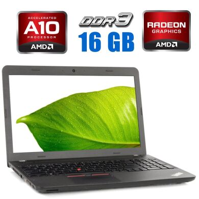 Ноутбук Lenovo ThinkPad E565 / 15.6" (1366x768) TN / AMD A10-8700P (4 ядра по 1.8 - 3.2 GHz) / 16 GB DDR3 / 256 GB SSD / AMD Radeon R5 M330, 2 GB DDR3, 64-bit / WebCam Ноутбук Lenovo ThinkPad E565 / 15.6" (1366x768) TN / AMD A10-8700P (4 ядра по 1.8 - 3.2 GHz) / 16 GB DDR3 / 256 GB SSD / AMD Radeon R5 M330, 2 GB DDR3, 64-bit / WebCam