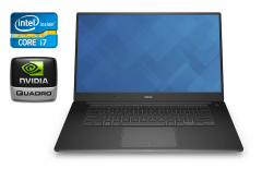 Ноутбук робоча станція Б-клас Dell Precision 5510 / 15.6" (1920x1080) IPS / Intel Core i7-6820HQ (4 (8) ядра по 2.7 - 3.6 GHz) / 16 GB DDR4 / 240 GB SSD + 500 GB HDD / nVidia Quadro M1000M, 2 GB DDR3, 128-bit / WebCam / Windows 10