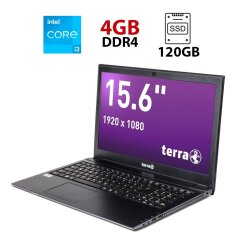 Ноутбук Terra Mobile 1515 / 15.6" (1920x1080) IPS / Intel Core i3-7100U (2 (4) ядра по 2.4 GHz) / 4 GB DDR4 / 120 GB SSD / Intel HD Graphics 620 / WebCam