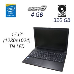 Ноутбук Toshiba B554 / 15.6" (1280х1024) TN LED / Intel Core i3-4000M (2 (4) ядра по 2.4 GHz) / 4 GB DDR3 / 320 GB HDD / WebCam