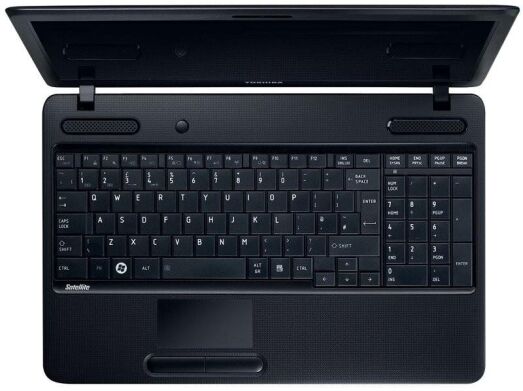 Ноутбук Toshiba Satellite C670 / 17.3" (1600x900) TN / Intel Core i5-2430M (2 (4) ядра по 2.4 - 3.0 GHz) / 8 GB DDR3 / 240 GB SSD / nVidia GeForce GT 520M, 1 GB DDR3, 64-bit / WebCam / DVD-RW / Win 10 Pro