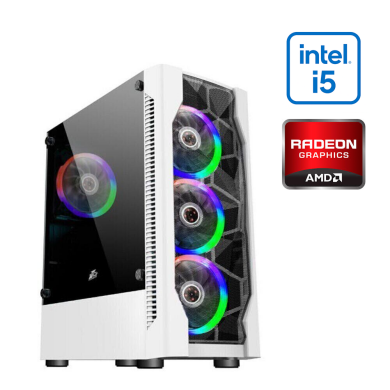 Новий ігровий ПК FORSAGE F4-3R1 Color LED Tower / Intel Core i5-10400F (6 (12) ядер по 2.9 - 4.3 GHz) / 8 GB DDR4 / 480 GB SSD / Sapphire Radeon RX 570 Nitro+, 8 GB GDDR5, 256-bit