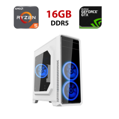 Новый игровой ПК Ice G561 White Tower / AMD Ryzen 5 8400F (6 (12) ядер по 4.2 - 4.7 GHz) / 16 GB DDR5 / 480 GB SSD / nVidia GeForce RTX 5060, 8 GB GDDR7, 128-bit