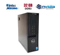 Рабочая станция Dell Precision T1700 Desktop / Intel Xeon E3-1231 v3 (4 (8) ядра по 3.4 - 3.8 GHz) (аналог i7-4770) / 32 GB DDR3 / 512 GB SSD / nVidia Quadro K1200, 4 GB GDDR5, 128-bit