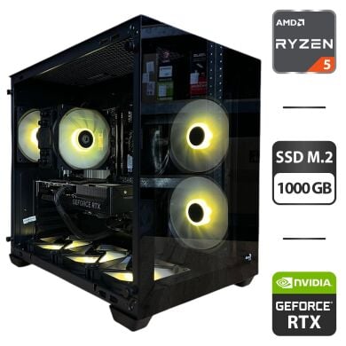 Сборка под заказ: новый игровой ПК AeroCool Dryft Mini Tower / AMD Ryzen 5 7500F (6 (12) ядер по 3.7 - 5.0 GHz) / 32 GB DDR5 / 1000 GB SSD M.2 / nVidia GeForce RTX 5070, 12 GB GDDR7, 192-bit / 850W