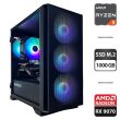 Сборка под заказ: новый игровой ПК Montech Air 1000 Premium Black Tower / AMD Ryzen 5 7500F (6 (12) ядер по 3.7 - 5.0 GHz) / 32 GB DDR5 / 1000 GB SSD M.2 / AMD Radeon RX 9070, 16 GB GDDR6, 256-bit / 750W