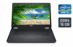 Ультрабук Б-клас Dell Latitude E5470 / 14" (1920x1080) IPS / Intel Core i5-6300HQ (4 ядра по 2.3 - 3.2 GHz) / 16 GB DDR4 / 240 GB SSD / Intel HD Graphics 530 / WebCam / SIM