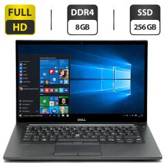 Ультрабук Б-клас Dell Latitude E7480 / 14" (1920x1080) IPS / Intel Core i5-7200U (2 (4) ядра по 2.5 - 3.1 GHz) / 8 GB DDR4 / 256 GB SSD / Intel HD Graphics 620 / WebCam / HDMI / АКБ NEW / Windows 10 Pro