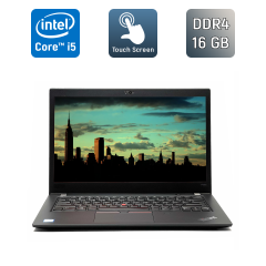 Ультрабук Lenovo ThinkPad T480s / 14" (1920x1080) IPS Touch / Intel Core i5-8350U (4 (8) ядра по 1.7 - 3.6 GHz) / 16 GB DDR4 / 512 GB SSD / Intel UHD Graphics 620 / Fingerprint / WebCam / Windows 10