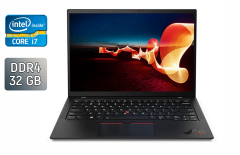 Ультрабук Lenovo ThinkPad X1 Carbon Gen9 / 14" (3840x2400) IPS / Intel Core i7-1185G7 (4 (8) ядра по 3.0 - 4.8 GHz) / 32 GB DDR4 / 512 GB SSD / Intel Iris Xe Graphics / WebCam / Windows 10