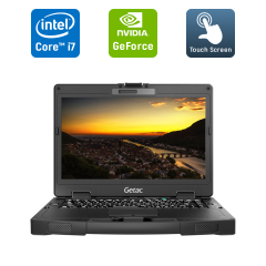 Защищенный ноутбук Getac S410 / 14" (1920x1080) IPS Touch / Intel Core i7-6600U (2 (4) ядра по 2.6 - 3.4 GHz) / 8 GB DDR4 / 250 GB SSD / nVidia GeForce GTX 950M, 2 GB GDDR5, 128-bit / Windows 10