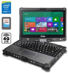 Захищений ноутбук-трансформер Getac V110 G2 / 11.6" (1366x768) IPS Touch / Intel Core i7-5500U (2 (4) ядра по 2.4 - 3.0 GHz) / 16 GB DDR3 / 256 GB SSD / Intel HD Graphics 5500 / WebCam / HDMI / 4G LTE / Дві батареї