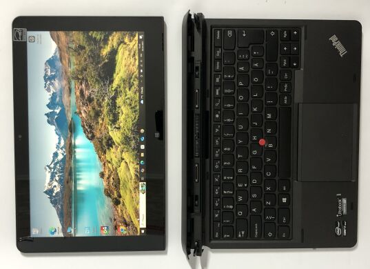 Нетбук-трансформер Б-клас Lenovo ThinkPad Helix / 11.6" (1920x1080) IPS Touch / Intel Core i7-3667U (2 (4) ядра по 2.0 - 3.2 GHz) / 8 GB DDR3 / 256 GB SSD / Intel HD Graphics 4000 / WebCam / Win 10 Pro / 2x АКБ Нетбук-трансформер Б-клас Lenovo ThinkPad Helix / 11.6" (1920x1080) IPS Touch / Intel Core i7-3667U (2 (4) ядра по 2.0 - 3.2 GHz) / 8 GB DDR3 / 256 GB SSD / Intel HD Graphics 4000 / WebCam / Win 10 Pro / 2x АКБ