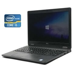 Ноутбук Б-класс Dell Latitude 5580 / 15.6" (1920x1080) IPS / Intel Core i5-7200U (2 (4) ядра по 2.5 - 3.1 GHz) / 8 GB DDR4 / 128 GB SSD / Intel HD Graphics 620 / WebCam / Win 10 Pro