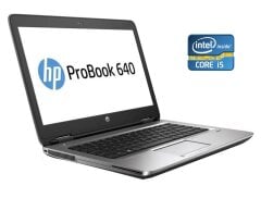 Ноутбук Б-класс HP ProBook 640 G2 / 14" (1366x768) TN / Intel Core i5-6300U (2 (4) ядра по 2.4 - 3.0 GHz) / 8 GB DDR4 / 500 GB HDD / Intel HD Graphics 520 / WebCam / АКБ не держит