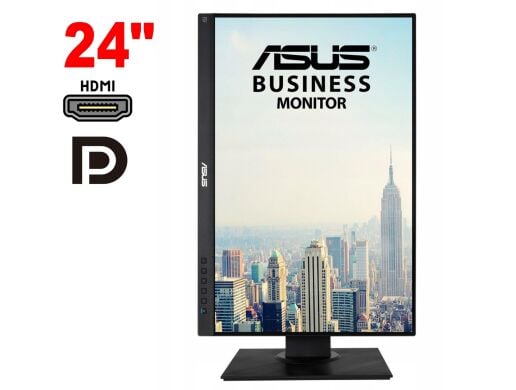 Монитор Asus BE24WQLB / 24" (1920x1200) IPS / 1x HDMI, 1x DP, 1x VGA, 3x USB 2.0, 2x Audio / 2х 2W / VESA 100x100 / Pivot