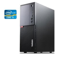 Новый ПК Lenovo ThinkCentre M720T Tower / Intel Core i5-8400 (6 ядер по 2.8 - 4.0 GHz) / 16 GB DDR4 / 240 GB SSD + 1000 GB HDD / Intel HD Graphics 630 / Win 11 Pro
