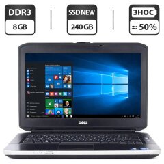 Ноутбук Dell Latitude E5430 / 14" (1366x768) TN / Intel Core i7-3520M (2 (4) ядра по 2.9 - 3.6 GHz) / 8 GB DDR3 / 240 GB SSD NEW / Intel HD Graphics 4000 / DVD-ROM / Windows 10 Pro + USB-флешка на 32 GB