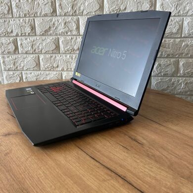 Игровой ноутбук Acer Nitro 5 AN515-53 / 15.6" (1920x1080) IPS / Intel Core i5-8300H (4 (8) ядра по 2.3 - 4.0 GHz) / 8 GB DDR4 / 256 GB SSD M.2 / nVidia GeForce GTX 1050 Ti, 4 GB GDDR5, 128-bit / WebCam