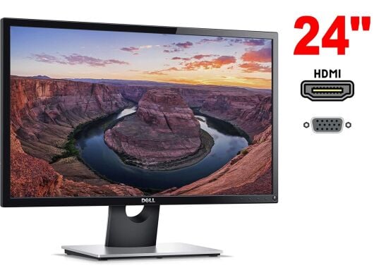 Монитор Dell SE2416H Silver-Black / 24" (1920x1080) IPS / 1x HDMI, 1x VGA