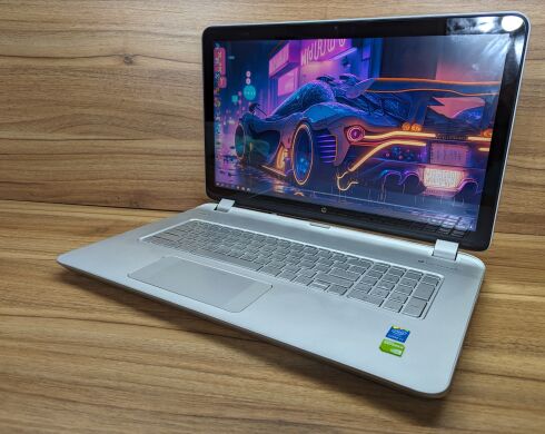 Ноутбук Б-клас HP ENVY m7-a211dx / 17.3" (1920x1080) WVA Touch / Intel Core i7-5500U (2 (4) ядра по 2.4 - 3.0 GHz) / 16 GB DDR3 / 480 GB SSD / nVidia GeForce 840M, 2 GB DDR3, 64-bit / WebCam / Windows 10 Ноутбук Б-клас HP ENVY m7-a211dx / 17.3" (1920x1080) WVA Touch / Intel Core i7-5500U (2 (4) ядра по 2.4 - 3.0 GHz) / 16 GB DDR3 / 480 GB SSD / nVidia GeForce 840M, 2 GB DDR3, 64-bit / WebCam / Windows 10
