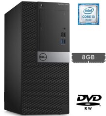 Компьютер Dell OptiPlex 3040 Tower / Intel Core i3-6100 (2 (4) ядра по 3.7 GHz) / 8 GB DDR3 / 250 GB HDD / Intel HD Graphics 530 / 240W / DVD-RW / HDMI / DisplayPort