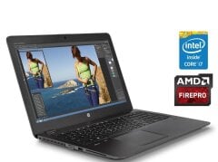 Мобільна робоча станція HP ZBook 15U G3 / 15.6" (1920x1080) TN Touch / Intel Core i7-6500U (2 (4) ядра по 2.5 - 3.4 GHz) / 16 GB DDR4 / 250 GB SSD / AMD FirePro W4190M, 2 GB GDDR5, 128-bit / WebCam 