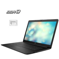 Ноутбук HP 17-bs553ng / 17.3" (1600x900) TN / Intel Celeron N3060 (2 ядра по 1.6 - 2.48 GHz) / 8 GB DDR3 / 120 GB SSD / Intel HD Graphics 400 / WebCam / Win 10 Home