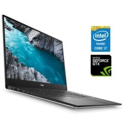 Ігровий ультрабук Б-клас Dell XPS 15 9570 / 15.6" (1920x1080) IPS / Intel Core i7-8750H (6 (12) ядра по 2.2 - 4.1 GHz) / 16 GB DDR4 / 512 GB SSD / nVidia GeForce GTX 1050 Ti Max-Q, 4 GB GDDR5, 128-bit / WebCam / Win 11 Pro