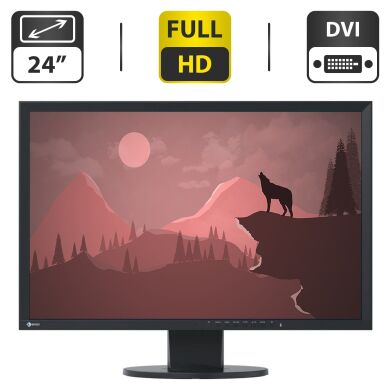 Монітор EIZO FlexScan EV2436W / 24" (1920x1200) IPS / USB, VGA, DVI, DisplayPort / Вбудовані колонки 2x 1W / VESA 100x100 + Кабелі (VGA, DVI, DisplayPort на вибір) та живлення в комплекті Монітор EIZO FlexScan EV2436W / 24" (1920x1200) IPS / USB, VGA, DVI, DisplayPort / Вбудовані колонки 2x 1W / VESA 100x100 + Кабелі (VGA, DVI, DisplayPort на вибір) та живлення в комплекті