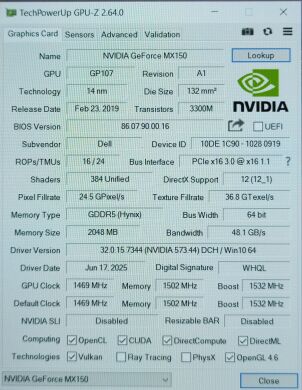 Ультрабук Б-клас Dell Latitude 5501 / 15.6" (1920x1080) IPS / Intel Core i5-9400H (4 (8) ядра по 2.5 - 4.3 GHz) / 16 GB DDR4 / 512 GB SSD / nVidia GeForce MX150, 2 GB GDDR5, 64-bit / WebCam